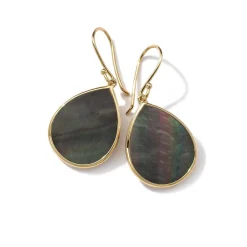 Small Stone Teardrop Earrings