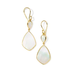 Small Tiered Drop Snowman Earrings