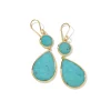 Snowman 2-Stone Drop Earrings