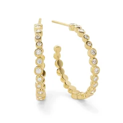Starlet Studded Hoop Earrings