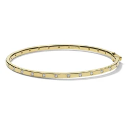 28-Stone Hinged Bangle