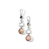 4-Stone Mixed Shape Drop Earrings