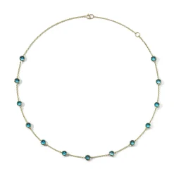 13-Stone Station Confetti Necklace