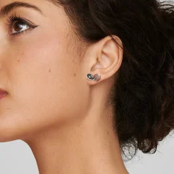 2-Stone Stud Earrings
