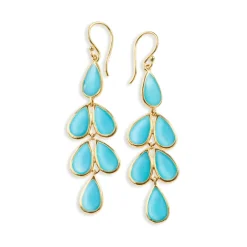 Teardrop Linear Cascade Earrings