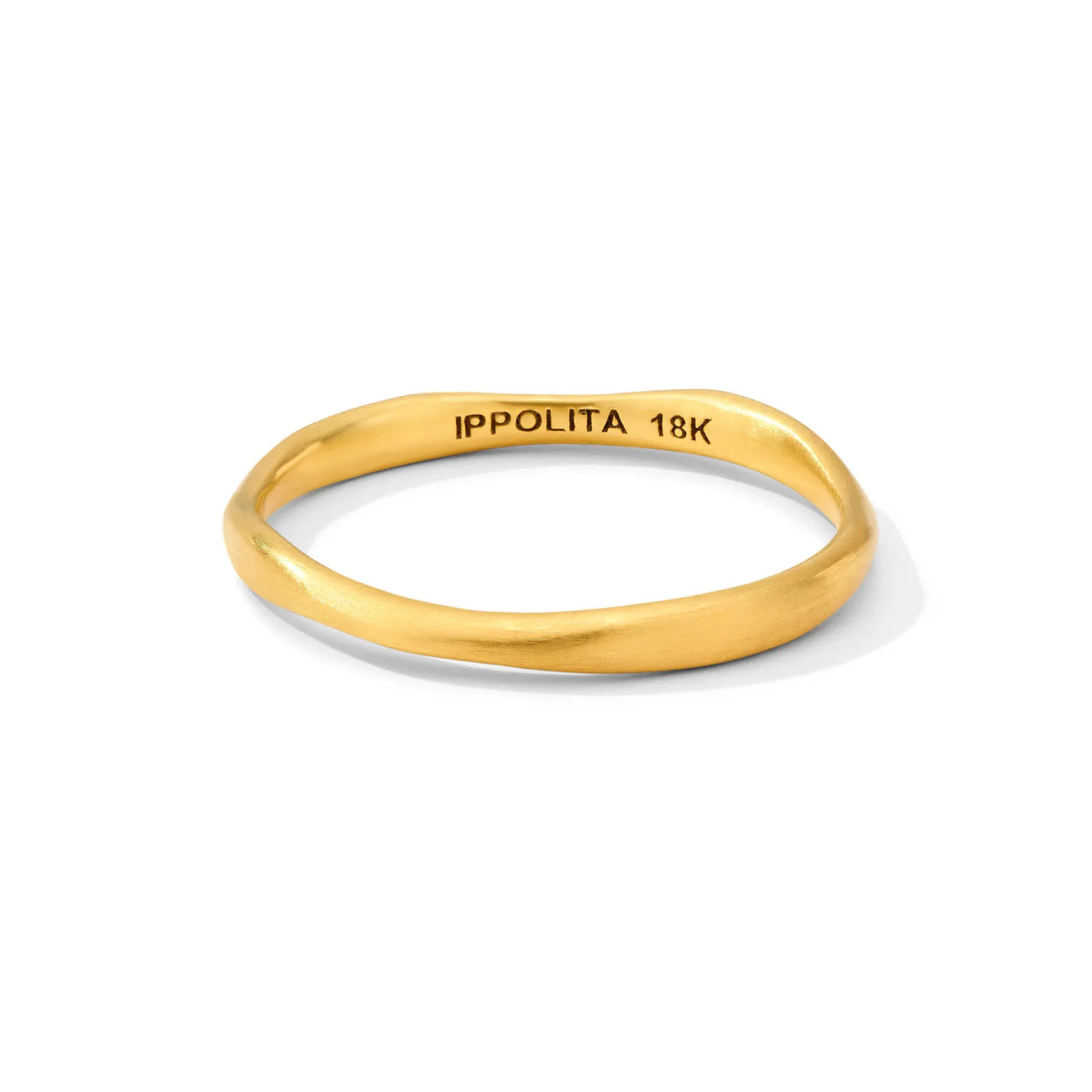 Thin Matte Squiggle Ring