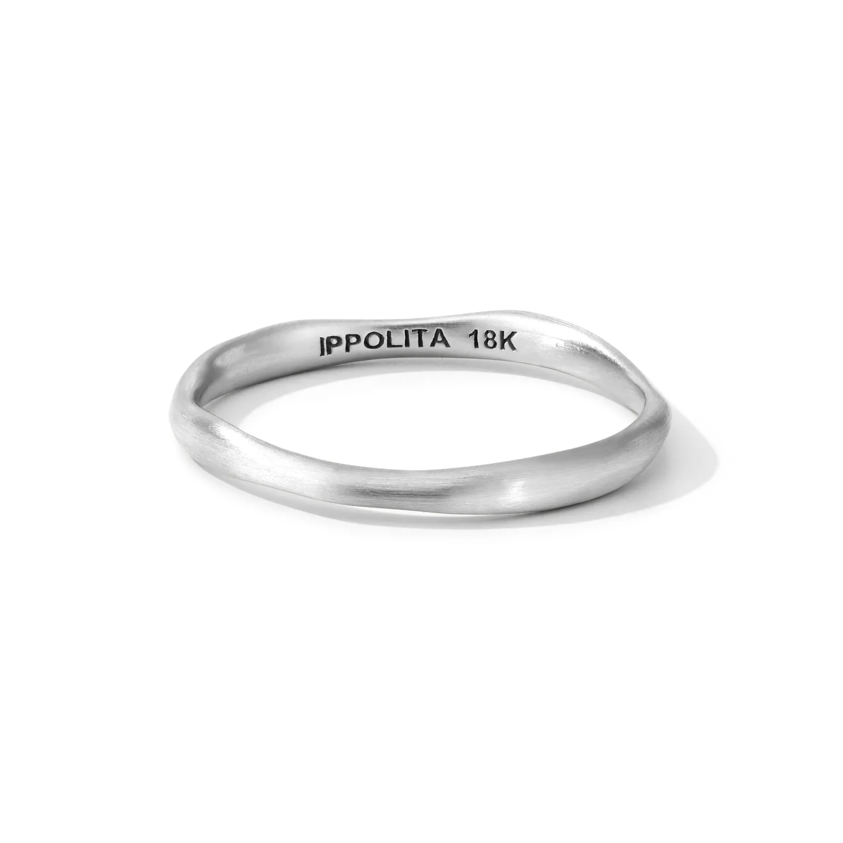 Thin Matte Squiggle Ring
