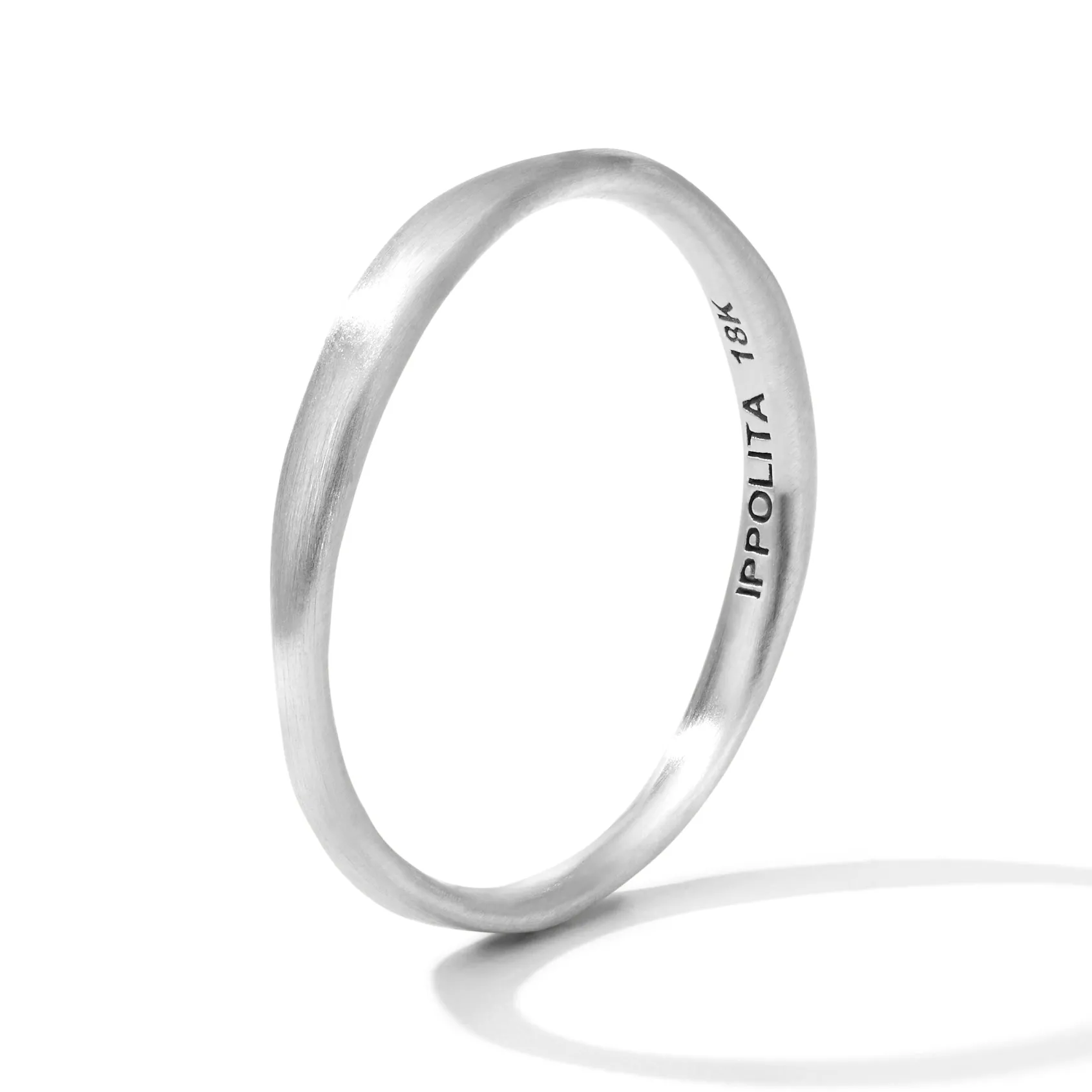Thin Matte Squiggle Ring