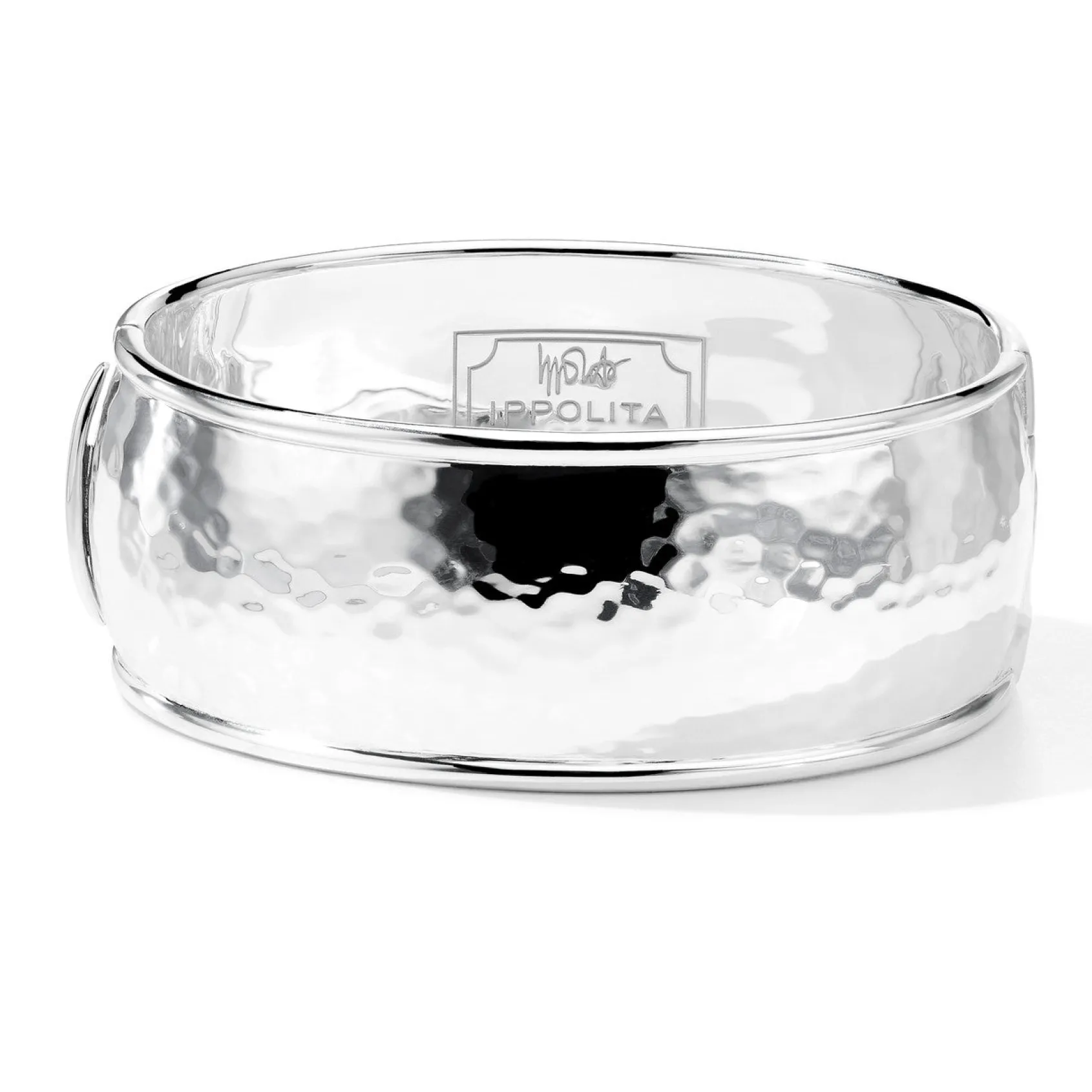 Wide Goddess Hinged Bangle