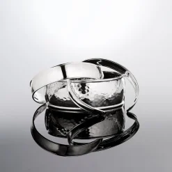 Wide Goddess Hinged Bangle