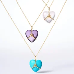 Wrapped Heart Pendant Necklace 30